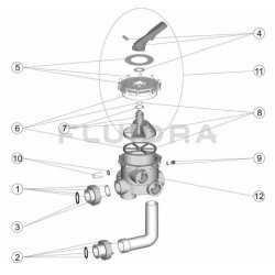 Πολυβάννα φίλτρου πισίνας 2 inch Φ63 ASTRALPOOL