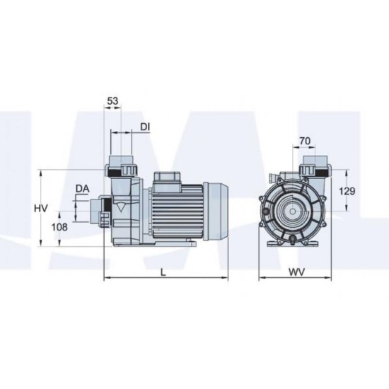 CALA Αντλία Πισίνα 1.5HP 230/380V