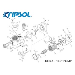 Πίσω καπάκι μοτέρ αντλίας kripsol (0.5/0.75/1hp)Νο 32