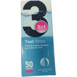 Test strips 3in1 ταινίες cl,ph,al 50 τεμ