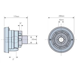 Μεγάλο turbojet στόμιο για υδρομασάζ