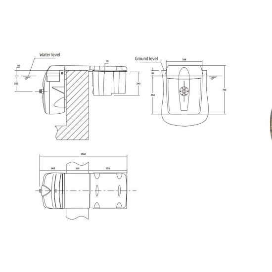 Compact σύστημα φίλτρανσης πισίνας 12m3/h Filtrinov με led φωτιστικό και πίνακα